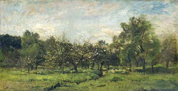 Charles-Francois Daubigny Orchard oil painting image